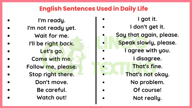 1000+ English Sentences Used in Daily Life: Practical Guide