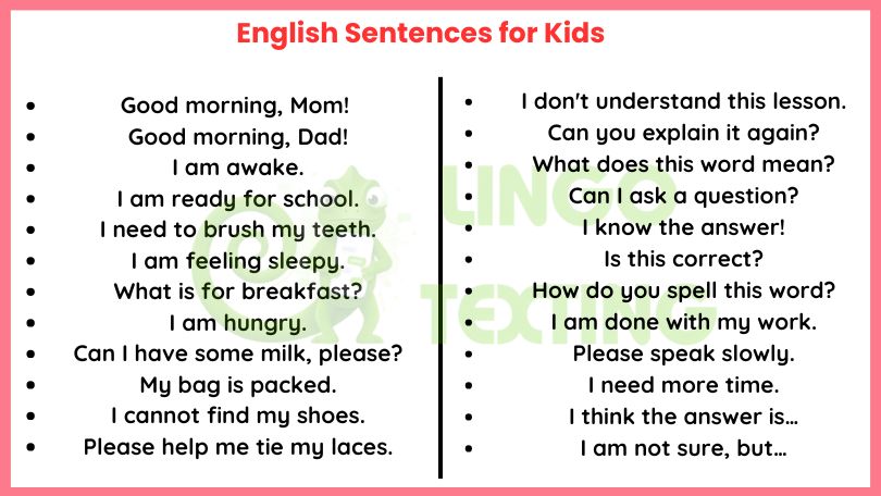 English Sentences for Kids: Simple, Real, and Ready to Use