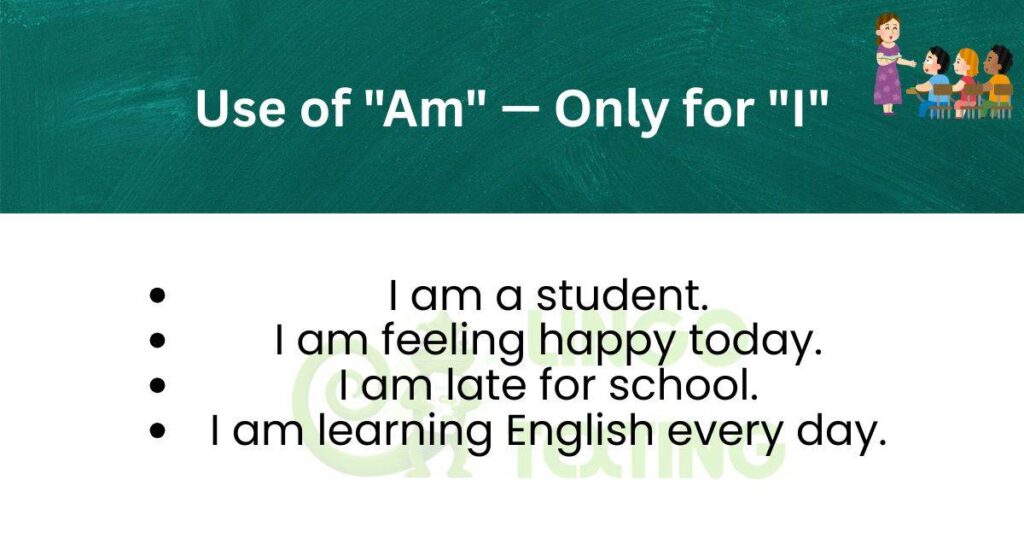 Use of "Am" — Only for "I"