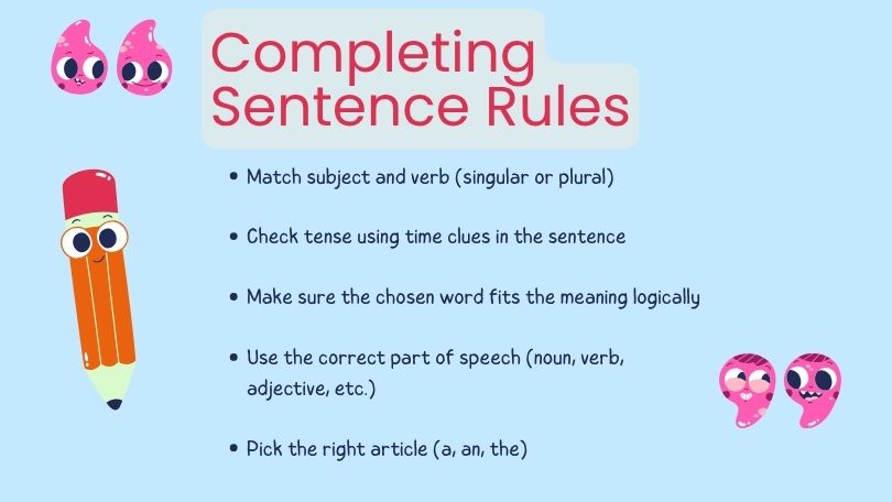 Completing Sentence Rules: Easy Guide for Students