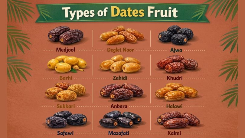 50+ Different Types of Dates Fruit — Taste, Texture with Pictures