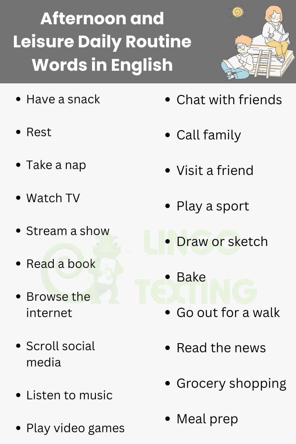 250+ Daily Routine Words in English With Meanings & Examples