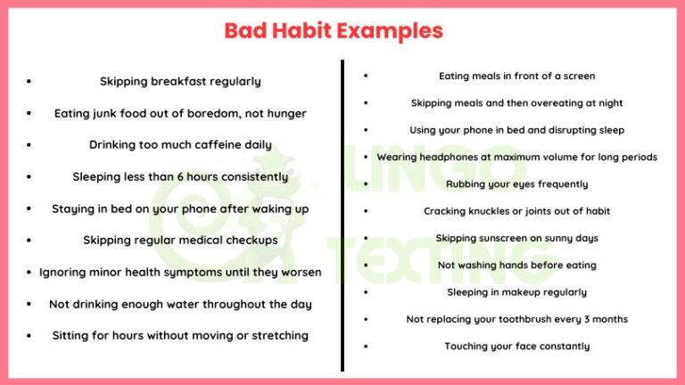 Bad Habit Examples Everyone Should Know
