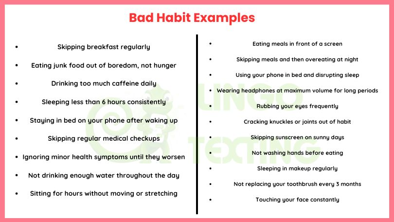 Bad Habit Examples Everyone Should Know