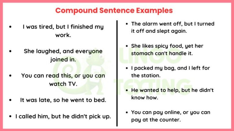 Compound Sentence Examples: Guide for Real English Learners