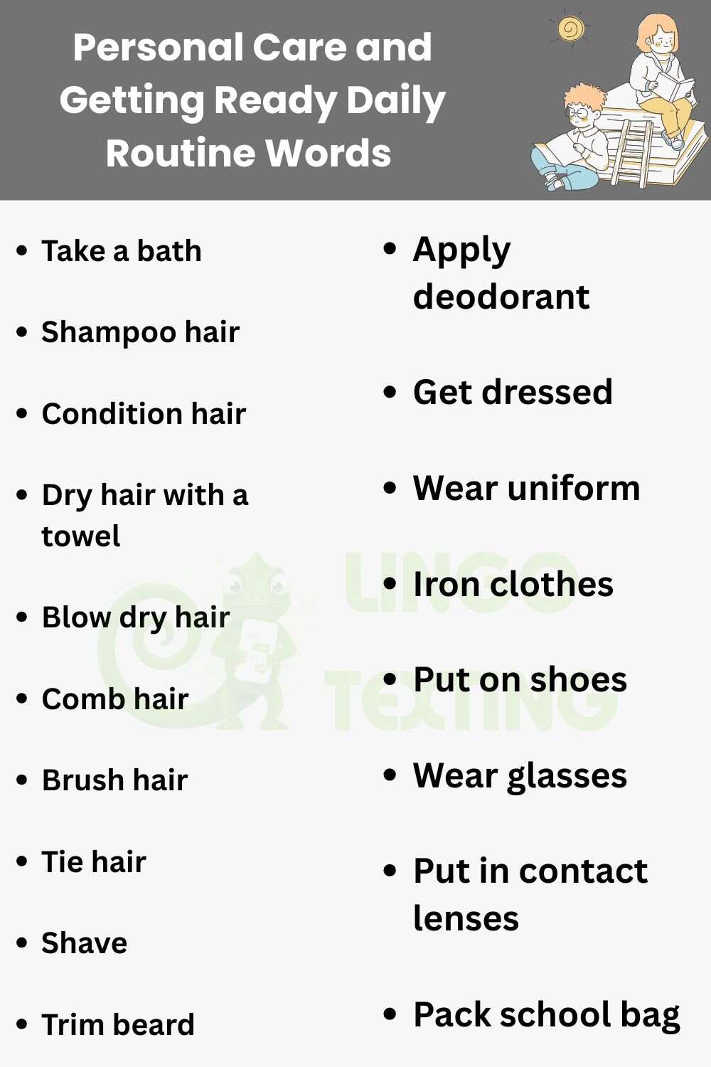 250+ Daily Routine Words in English With Meanings & Examples