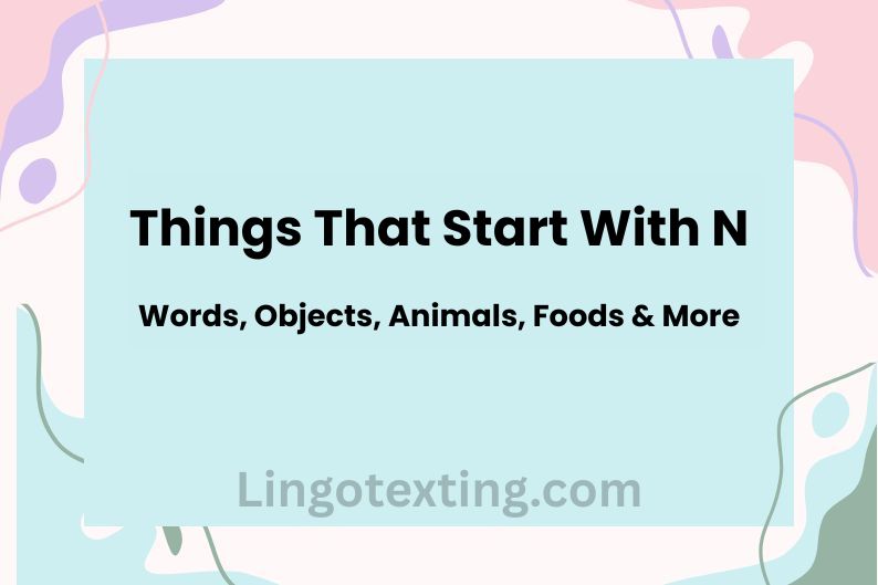 Things That Start With N — Words, Objects, Animals, Foods & More